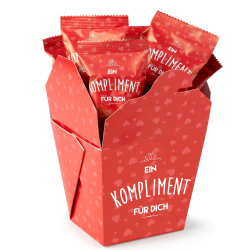 Glückskekse Ein Kompliment für Dich 9er Box Glückskekse Nikoluas Geschenk Weihnachten Füllung Adventskalender Kompliment Fortune Cookies Geschenk frisch gebacken, vegan & made in Germany Angebot bei HelloDeals