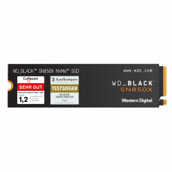 WD_BLACK SN850X NVMe SSD 2 TB interne SSD (Gaming Speicher, PCIe Gen4-Technologie, Lesen 7.300 MB/s, Schreiben 6.600 MB/s) Schwarz 2 TB Standard SN850X Angebot bei HelloDeals