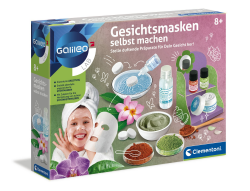 Clementoni Galileo Lab – Gesichtsmasken selbst Machen, DIY Beauty Tuchmasken, duftende Stoffe zur Entspannung fürs Gesicht, Kosmetik Set für Kinder ab 8 Jahren von Clementoni 59248 Single Angebot bei HelloDeals