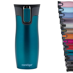 Contigo Thermobecher West Loop Autoseal, Edelstahl Isolierbecher, Reisebecher, Kaffebecher to Go, auslaufsicher Bay 470 ml Angebot bei HelloDeals