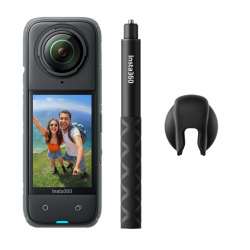 Insta360 X4 Auf Geht's-Bundle – wasserdichte 8K 360°-Action-Cam, 4K Weitwinkelvideos, Unsichtbarer Selfie-Stick Effekt, 135 min Akkulaufzeit, KI-Bearbeitung, Ohne microSD Karte Angebot bei HelloDeals