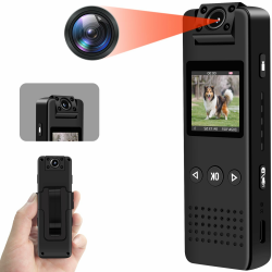 SecuraLen Mini Kamera, 1080P HD & 120° Weitwinkel Bodycam mit 180° Drehbarem Objektiv, Automatische Nachtsicht & Bewegungserkennung Kleine Kamera mit Video- und Audioaufzeichnung Angebot bei HelloDeals