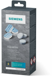 Siemens Multipack TZ80003A, Inhalt: 1 x 10 Reinigungstabletten (je 2,2 g) und 2 x 3 Entkalkungstabletten (je 36 g), für Kaffeevollautomaten der EQ Serie, weiß Angebot bei HelloDeals