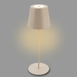 BRILONER - LED Tischlampe kabellos mit Touch, dimmbar in Stufen, höhenverstellbar, Nachttischlampe, Leselampe, LED lampe, Campinglampe, Tischleuchte, Akku Lampe, Outdoor Lampe, 36x10,5 cm, Beige Warmweiß Beige Angebot bei HelloDeals