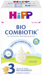 HiPP Bio Milchnahrung 3 BIO Combiotik, 4er Pack (4 x 600g) Neu-3 BIO Combiotik 600 g (4er Pack) Angebot bei HelloDeals