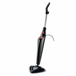 Vileda Steam Plus Dampfreiniger, hygienische Bodenreinigung, entfernt bis zu 99,9% der Bakterien und Viren*, für alle Böden, ideal für Teppiche, Breit, Schwarz Angebot bei HelloDeals