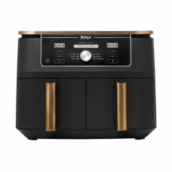 Ninja Foodi MAX Dual Zone Heißluftfritteuse, 9,5L Airfryer, 2 Fächer, mit Zange, Antihaftbeschichtung, spülmaschinenfeste Körbe, 6-in-1, Amazon Exklusiv, Kupfer/Schwarz, AF400EUCP Dual Zone 9.5L Kupfer/Schwarz Angebot bei HelloDeals