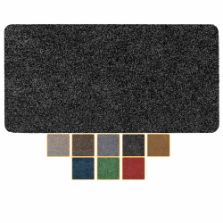 ANRO Fußmatte Schmutzfangmatte waschbar wasserdicht robust Schmutzfänger für Eingang, Haustür, Flur, Küche, Schlafzimmer Poet Größe 40x80cm Carpet Schwarz 40 x 80cm Schwarz Angebot bei HelloDeals