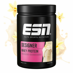 ESN Designer Whey Protein Pulver, Vanille, 908 g, bis zu 23 g Protein pro Portion, ideal zum Muskelaufbau und -erhalt, geprüfte Qualität - made in Germany Vanilla Milk Angebot bei HelloDeals