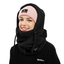 Shy Velvet Plüsch Sturmhaube Mütze Winter Thermo Skimaske Wolle Balaclava für Radfahren, Snowboarden, Skifahren, Motorradfahren Winddicht Gesichtshaube für Herren/Damen Einheitsgröße Schwarz Angebot bei HelloDeals