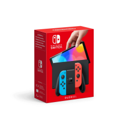 Nintendo Switch-Konsole (OLED-Modell) Neon-Rot/Neon-Blau Neon-Rot/Neon-Blau Konsole Angebot bei HelloDeals