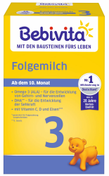 Bebivita Milchnahrung 3 Folgemilch, 4er Pack (4 x 500g) Angebot bei HelloDeals