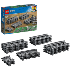 LEGO 60205 City Schienen, 20 Stück, Erweiterungsset für Kinder, Jungen und Mädchen, Spielzeug Set Single Angebot bei HelloDeals