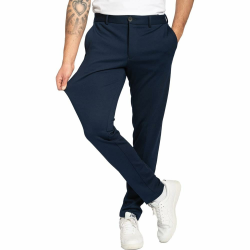 Performance Pants Herren - Stilvolle Slim Fit Herren Hosen Stretch - Hosen Herren Stretch - Angenehme Praktische Männer Hosen für Business & Freizeit - Bequeme Stoffhose Herren 32W / 32L Navy Angebot bei HelloDeals