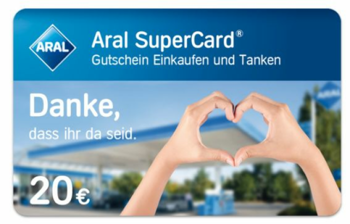 20€ Aral SuperCards für Post- & Paketzustellern*innen