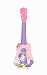 Lexibook erste Gitarre Einhorn für Kinder, 6 Nylonsaiten, 53 cm, Anleitung inklusive, Rosa/Blau, K200UNI Angebot bei HelloDeals
