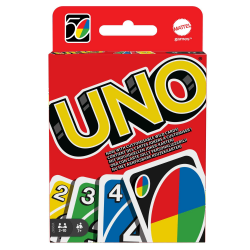 Mattel Games UNO Kartenspiel für die Famile, Perfekt als Kinderspiel, Reisespiel oder Spiel für Erwachsene, für 2-10 Spieler, ab 7 Jahren, W2087 Uno Original Angebot bei HelloDeals