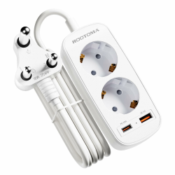 Adapter für Südafrika mit PD20W USB Schnellladegerät, Reisestecker Namibia, Reiseadapter Südafrika, Steckdosenadapter für Südafrika, Namibia, Lesotho, Mosambik, Botsuana, Lesotho, 1,5M Kabel, Typ M Südafrika Reiseadapter Angebot bei HelloDeals