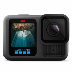GoPro HERO13 Black – wasserdichte Actionkamera mit 5,3K60-Video, 27MP-Foto + Kompatibilität mit Objektiven der HB-Serie Angebot bei HelloDeals