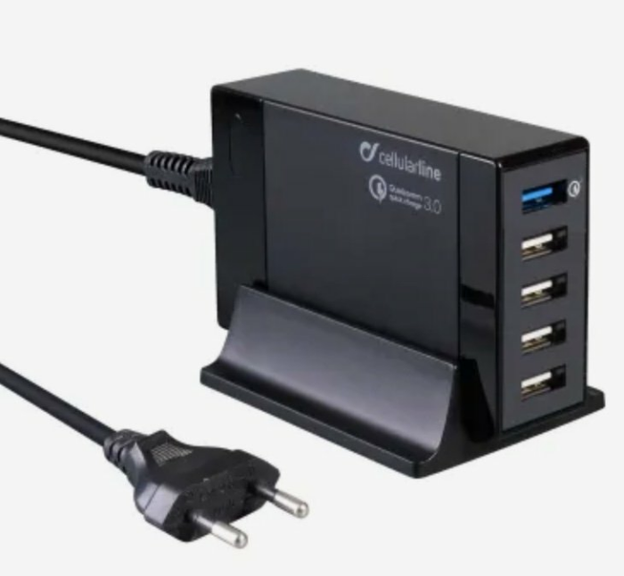 Cellular Line Multipower 5 Pro USB Energy Station QC (50W Ladegerät)