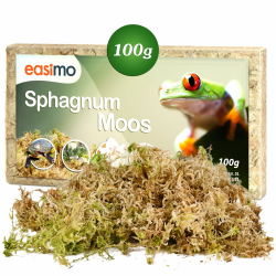 easimo | Sphagnum Moos für Pflanzen & für's Terrarium 100g I Moos für Orchideen Terrarien und andere Zimmerpflanzen I Lebendes Torfmoos Peat Moss Angebot bei HelloDeals