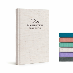 6-Minuten Tagebuch für Erwachsene (Das Original) - Dankbarkeitstagebuch, Wissenschaftlich Fundiertes Journal Buch - Achtsamkeitstagebuch für Mehr Resilienz & Selbstliebe Cremeweiß Angebot bei HelloDeals