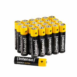 Intenso Energy Ultra AAA Micro LR03 Alkaline Batterien 24er Box, Gelb-Schwarz AAA Micro 24er Box AAA Micro LR03 Single Angebot bei HelloDeals