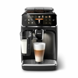 PHILIPS Espressomaschine der Serie 5400 – Genießen Sie 12 Getränke, schnell reinigendes LatteGo, intuitives TFT-Display, anpassbare Kaffeeeinstellungen, erstklassiges Küchendesign (EP5441/50) Schwarz Angebot bei HelloDeals