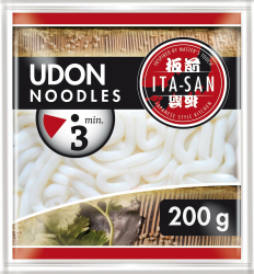 Ita-san Udon Nudeln, Gewürzen, schnelle und einfache Zubereitung, halal, vegetarisch, 1 x 200 g Angebot bei HelloDeals