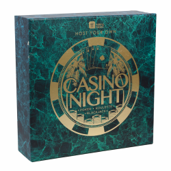 Talking Tables Casino Night Game Kit - Play Poker, Blackjack, Roulette - Glücksspielset für Erwachsene, Geschenke für Ihn - Enthält Spielmatte, Chips, Spielgeld, Bälle, Spielkarten (Host-Casino-V2) Argent Angebot bei HelloDeals