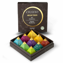 Creano Premium Bio Kräutertee Geschenkset „ORGANIC HERBAL TEA“ - 9 Pyramiden-Teebeutel in 9 unterschiedlichen Sorten - 22,5g - NEUHEIT 2024* 9er Set Angebot bei HelloDeals