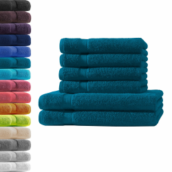 2X Duschtuch + 4X Handtuch | Petrol | 100% Baumwolle Frottier | Oeko-TEX® Standard 100 | Premium Qualität 500 g/m² SET | 2x Duschtuch + 4x Handtuch Petrol Angebot bei HelloDeals