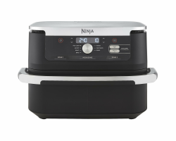 Ninja Foodi FlexDrawer Dual Zone Heißluftfritteuse, Airfryer mit 10,4-Fach und herausnehmbarem Trenner, Antihaftbeschichtung, spülmaschinenfester Korb, 7-in-1, Schwarz AF500EU Flexible Schublade 10.4L Schwarz Angebot bei HelloDeals