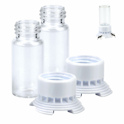 FERCAISH 2 Stück Ameisen Glas flaschenfutterspender, Ameisenspender Becherspender, Ameisennest-wasserbecher, Transparente Ameisentränke, Für Mikrotier (5ml) Angebot bei HelloDeals