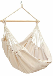 AMANKA XXL Hängesessel 185x130cm - 150kg Belastbar - Gartenmöbel 2 Personen Outdoor Sessel Jugendzimmer Mädchen - Sitzsack zum Hängen Schaukel Garten Erwachsene, Crème Creme Angebot bei HelloDeals