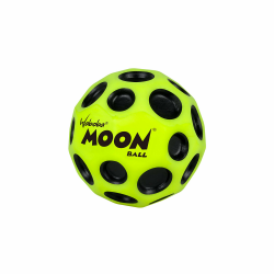 Waboba Moon Ball – am Höchsten Springender Gummiball – Patentiertes Original-Design – Ballkrater Erzeugen beim Aufprall EIN knallendes Geräusch – Leicht Greifbar – Flummies für Kinder Original - Gelb Angebot bei HelloDeals