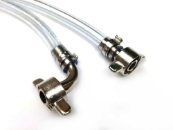 Bierschlauch 7x12mm mit Anschlüsse verschiedene Längen für Zapfanlage Bierkühler Durchlaufkühler (2) 2.0 Meter Angebot bei HelloDeals