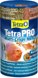 Tetra Pro Multi-Crisps Menu - 4in1 Premium Fischfutter-Mischung mit verschiedenen Crisps-Sorten für Energie, Farbe, Wachstum, 250 ml Dose Pro Menu 250 ml (1er Pack) Angebot bei HelloDeals