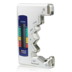 Mesee Digitaler Batterietester, Battery Checker, Batteriemessgerät, LCD Display Digital Checker, Universal Batterieprüfer Volt Prüfgerät für AA, AAA, C, D, N, 9V Knopfzellen Kleine Mini-Batterien Angebot bei HelloDeals
