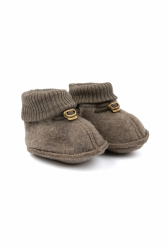 Mikk-line Woll Hausschuhe Kinder | OEKO-TEX 100 | Krabbelschuhe Baby in Wool Für Mädchen und Jungen | Woll-Babysocken 95% Wolle - 100% mulesingfrei | Lauflernschuhe Baby | Babyschuhe 0-6 Monate 74/80 Menlange Denver Angebot bei HelloDeals