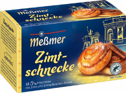 Meßmer Zimtschnecke | 18 Teebeutel | Vegan | Glutenfrei | Laktosefrei ZIMTSCHNECKE 18 Teebeutel Angebot bei HelloDeals