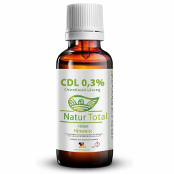 Natur Total CDL/CDs Chlordioxid Fertiglösung 0,3% 100ml - in pharmazeutischer Braunglasflasche mit Tropfverschluss - Made in Germany Angebot bei HelloDeals