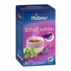 Meßmer SCHLAF SCHÖN | Lavendelblüte - Baldrian | 20 Teebeutel | Vegan | Glutenfrei | Laktosefrei 20 Teebeutel SCHLAF SCHÖN Angebot bei HelloDeals