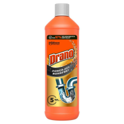 Drano (Mr Muscle) Extra Stark, Power Gel Rohrfrei Abflussreiniger, Rohrreiniger, für Küche & Bad, entfernt Verstopfungen, 1er Pack (1 x 1000 ml) 1 l (1er Pack) Angebot bei HelloDeals