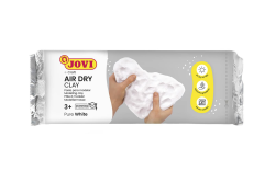 Jovi Air Dry Modelliermasse, gebrauchsfertig, lufttrocknend, auf Basis von Feuchtton, 500 g in weiß Weiß 500 g Angebot bei HelloDeals