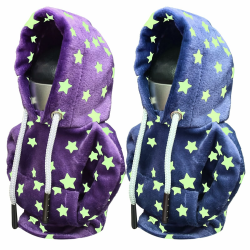 Rienan 2 Stück Leuchtend Schaltknauf Hoodie,Schalthebel Hoodie Schaltknauf Abdeckung Lustige Hoodie Schalthebeldekoration, Leuchtend Hoodie für Schaltknauf 4,7-Zoll-Auto-Schalthebel-Schutzverkleidung Blau Angebot bei HelloDeals