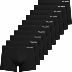 Fullluwaa Boxershorts Herren 10er Pack Baumwolle Unterhosen Männer Ohne Kratzenden Zettel Atmungsaktiv und Weiche Herrenunterwäsche 10er Schwarz XL Angebot bei HelloDeals