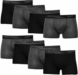 MERISH Boxershorts Herren 8-er / 12-er Pack S-5XL Unterwäsche Unterhosen Männer Men Retroshorts New L 216e 8er Set Schwarz-anthrazit Angebot bei HelloDeals