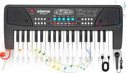 37 Tasten Kinder Klavier mit Mikrofon,Klavier Keyboard Kinder,Einführendes Musiktraining,Elektronische Keyboard für Kinder ab 3 4 5 6 7 8 Jahren,Geschenke für Jungen Mädchen Anfänger Angebot bei HelloDeals
