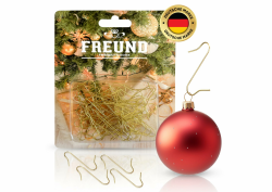 Aufhänger für Weihnachtskugeln und Christbaumschmuck, Weihnachtskugelaufhänger zur mühelosen Befestigung von Ihrem Weihnachtsbaumchmuck und Weihnachtsdekorationen,100 Stück Dekohaken Gold Angebot bei HelloDeals